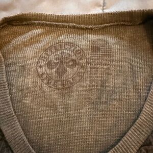 Affliction Earthy Brown Tunic Top